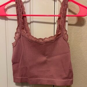 Aeropostale Lace Pink Top